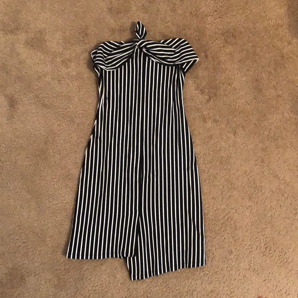 Striped bodycon dress